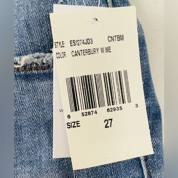 STS BLUE Aubrey 9” Mid Rise Fray Hem Side Slit Boyfriend Short   Size 27     NWT - Picture 6 of 12